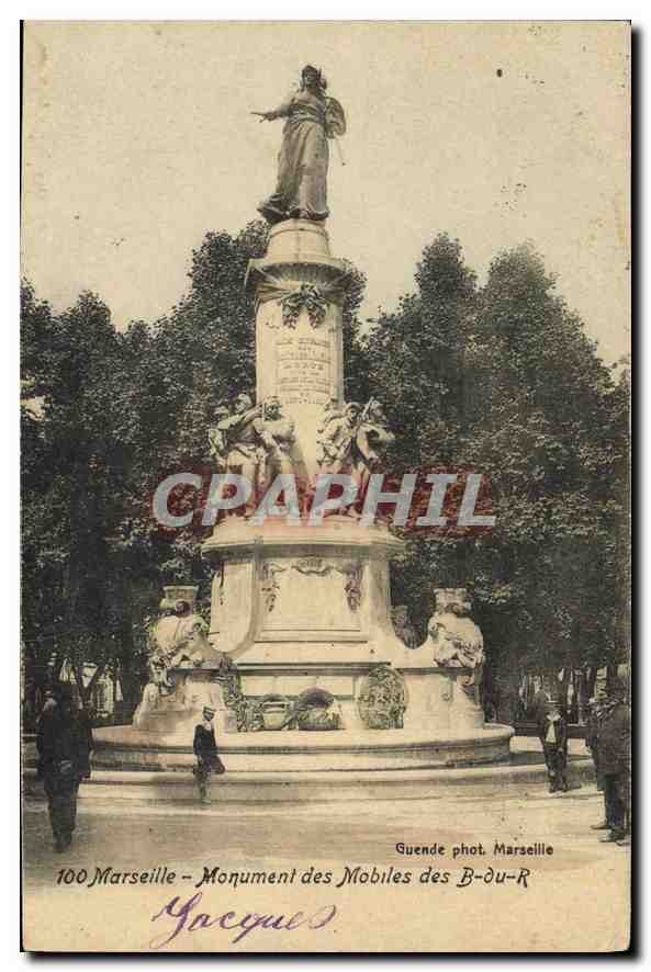 CPA Marseille Monument des Mobiles des B du R 