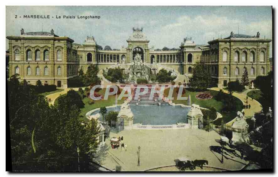 CPA Marseille le Palais Longchamp 