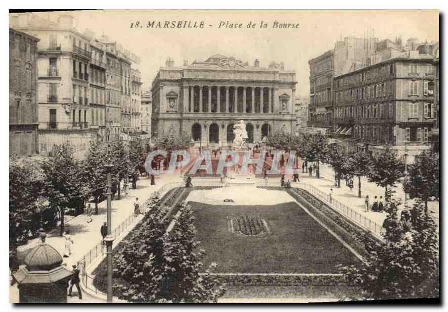 CPA Marseille place de la Bourse 