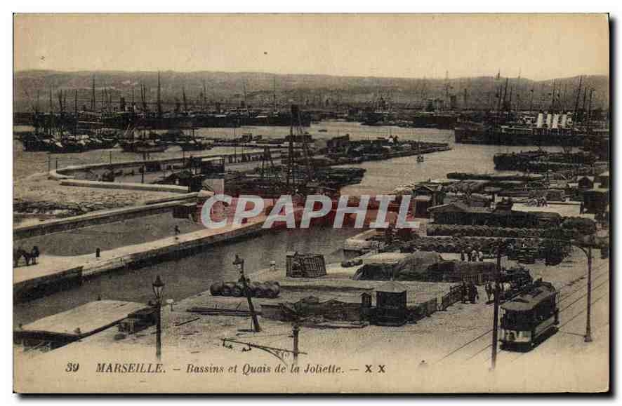 CPA Marseille Bassin et Quais de la Joliette 