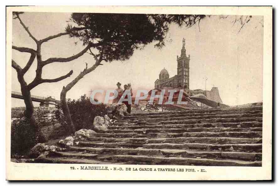 CPA Marseille N D de la Garde a travers les Pins