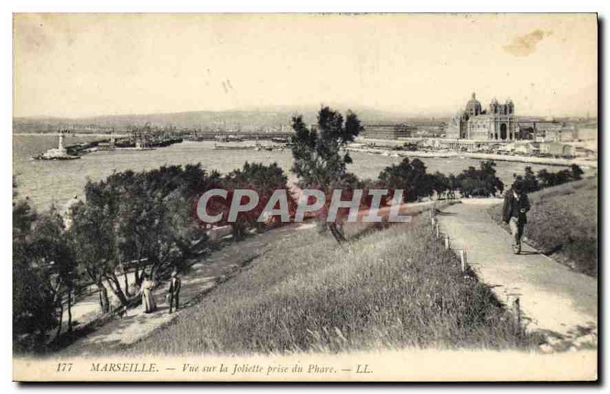 CPA Marseille vue sur la Joliette prise du Phare 