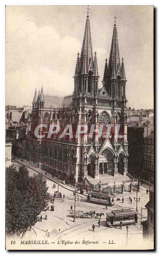 CPA Marseille l'eglise des Reformes 