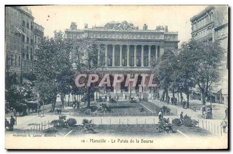 CPA Marseille le palais de la Bourse 
