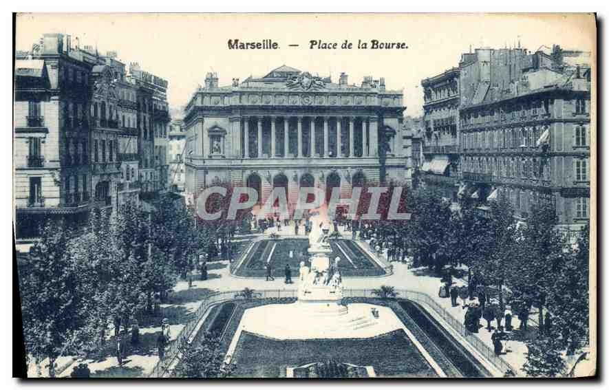 CPA Marseille place de la Bourse 