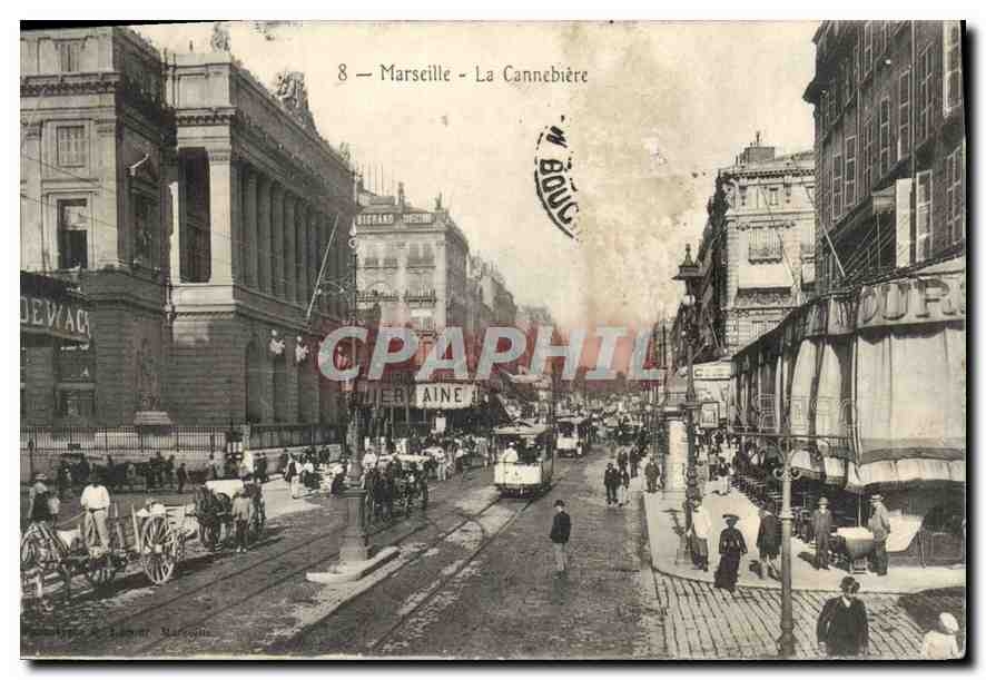 CPA Marseille la Cannebiere 