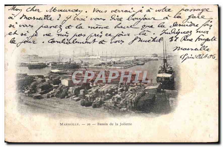 CPA Marseille Bassin de la Joliette 