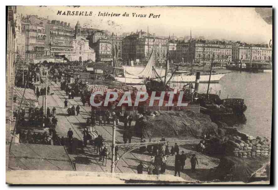 CPA Marseille interieur du vieux port