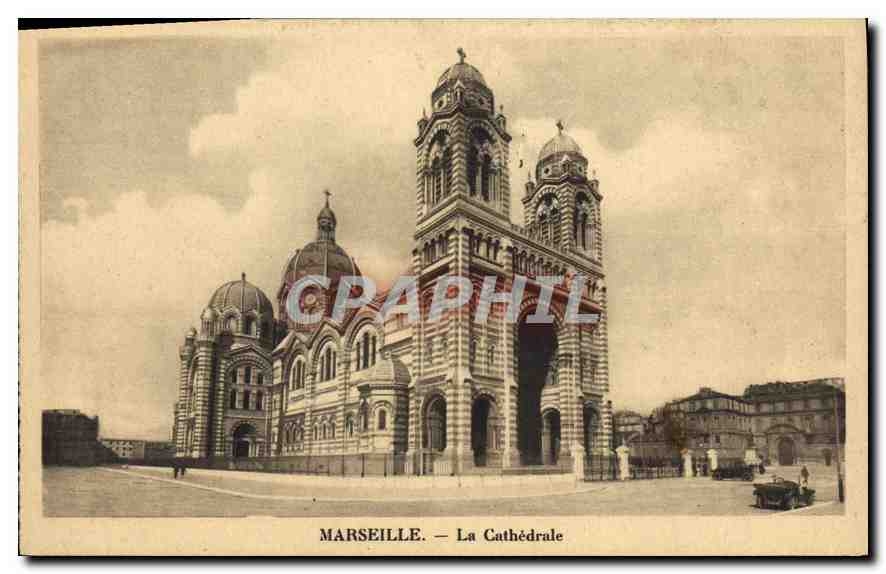 CPA Marseille la Cathedrale 