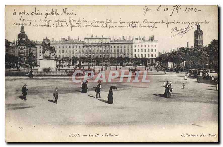 CPA Lyon la place Bellecour 