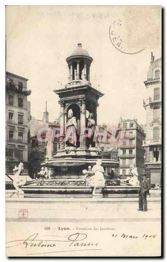 CPA Lyon Fontaine des Jacobins 
