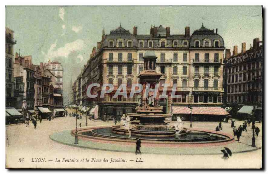 CPA Lyon La Fontaine et la Place des Jacobins 
