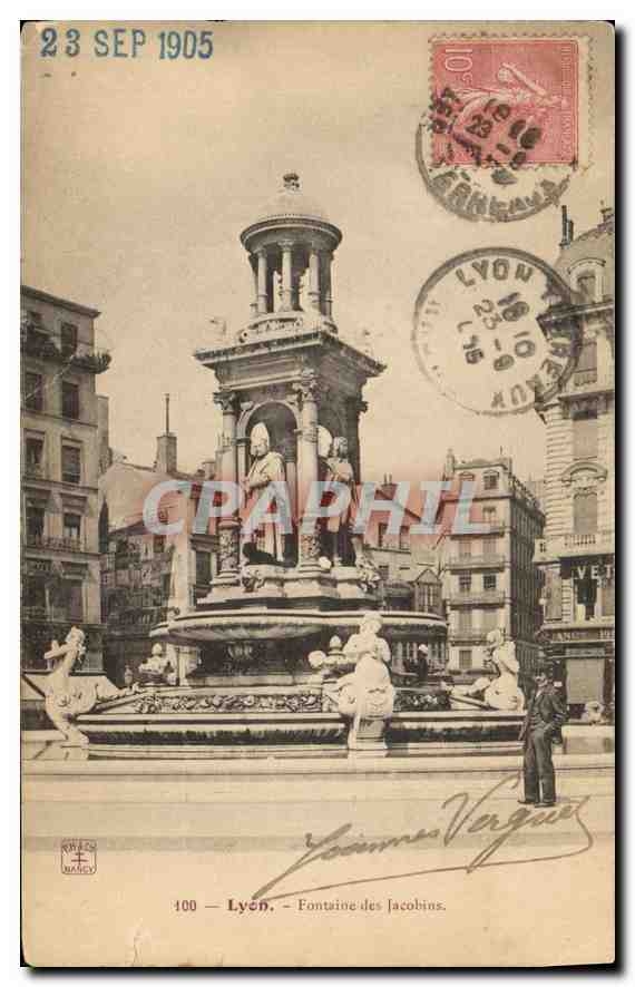 CPA Lyon Fontaine des Jacobins 