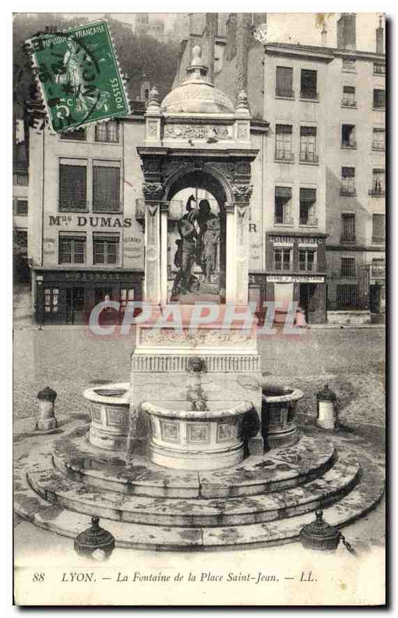 CPA Lyon La Fontaine de la Place Saint Jenan