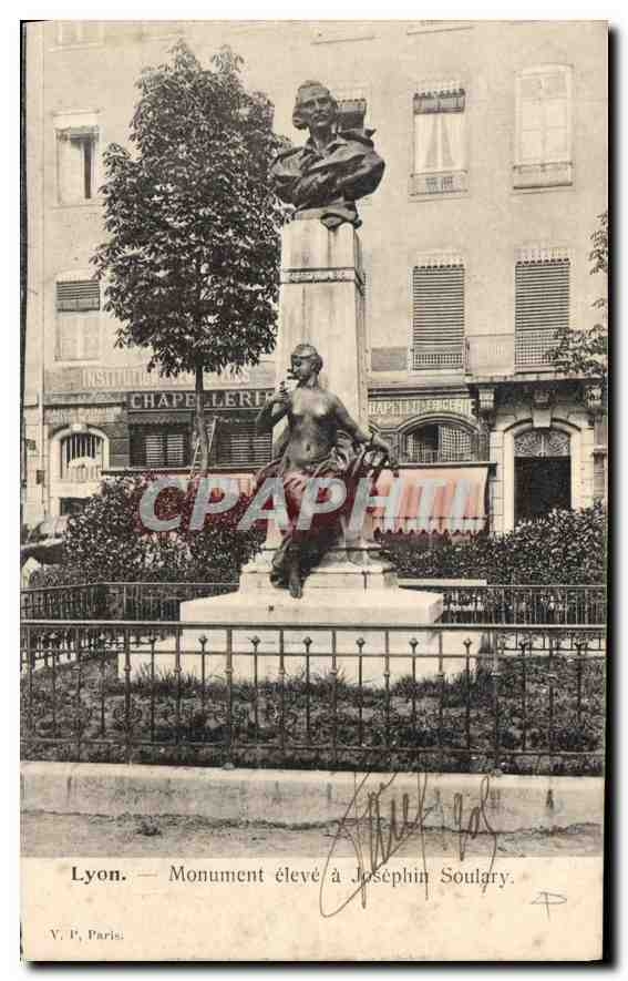 CPA Lyon Monument eleve a Josephin Soulary 