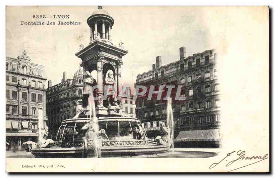 CPA Lyon Fontaine des Jacobins 