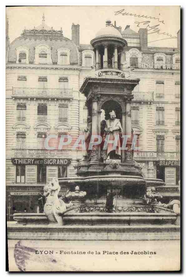 CPA Lyon Fontaine de la Place des Jacobins 