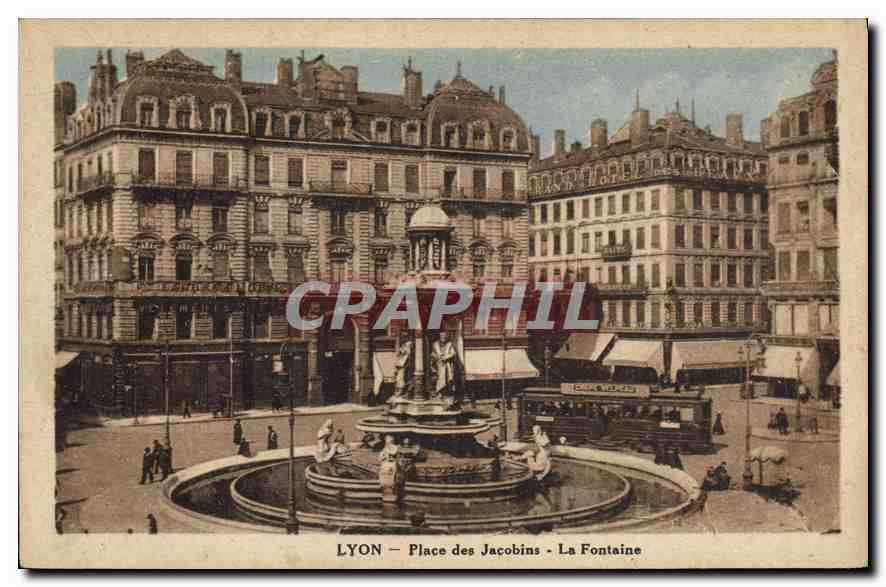 CPA Lyon Place des Jacobins La Fontaine 