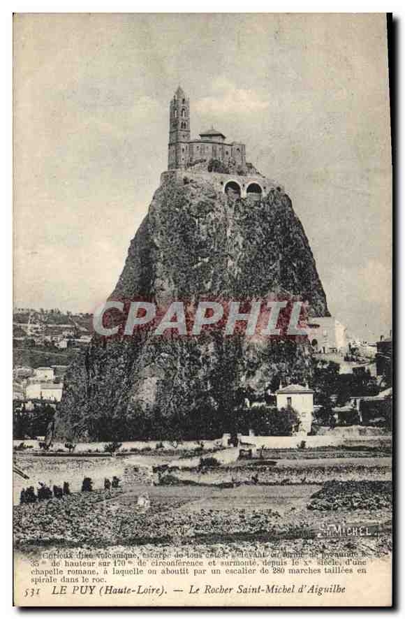 CPA Le Puy Haute Loire Le Rocher Saint Michel d'Aiguilhe 