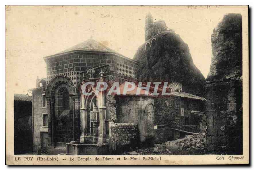 CPA Le Puy Hte Loire Le Temple de Diane et le Mont St Michel 