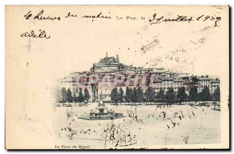 CPA Le Puy La Place du Breuil