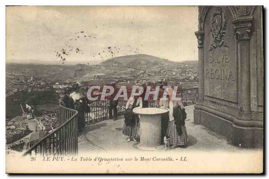 CPA Le Puy La Table d'Orientation sur le Mont Corneille 
