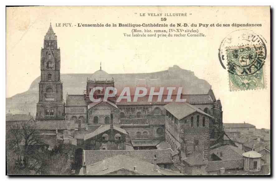 CPA Le Puy L'ensemble de la Basilique Cathedrale de N D du Puy et de ses dependances 