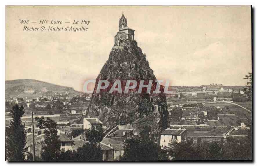 CPA Hte Loire Le Puy Rochers St Michel d'Aiguilhe 