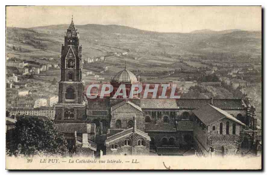CPA Le Puy La Cathedrale vue Laterale 