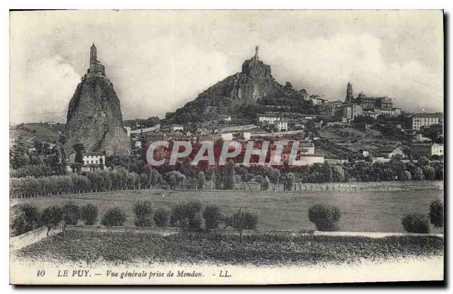 CPA Le Puy Vue generale prise du Mondon 