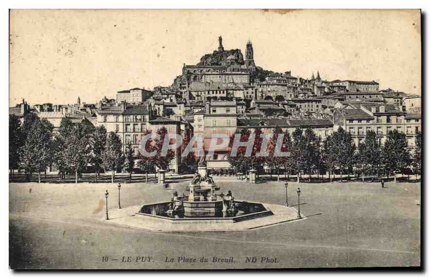 CPA Le Puy La Place du Breuil 