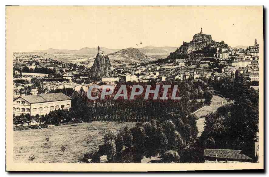 CPA Le Puy Vue generale Prise du Rocher d'Espaly 