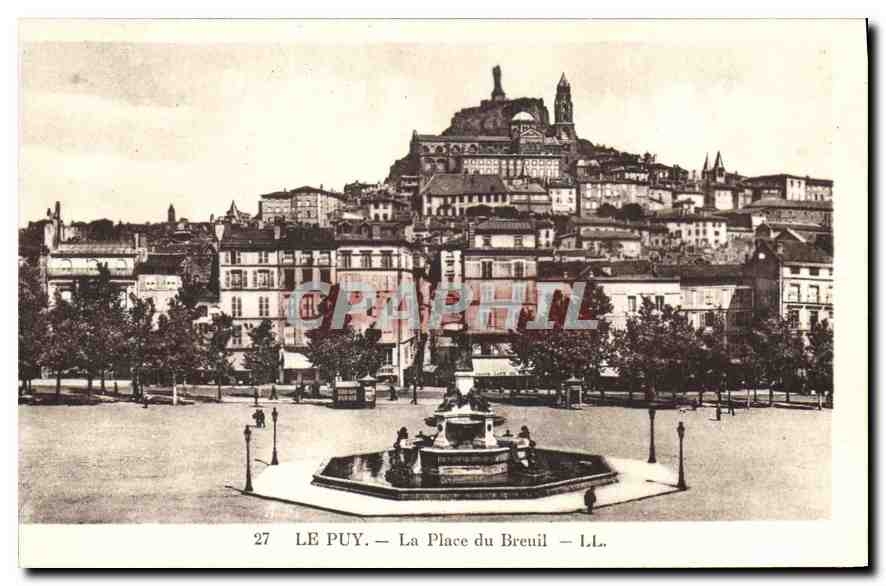 CPA Le Puy La Place du Breuil 