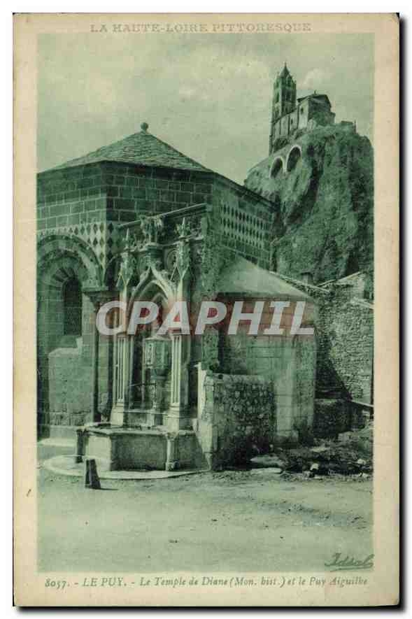 CPA La Haute Loire Pittoresque Le Puy Le Temple de Diane 