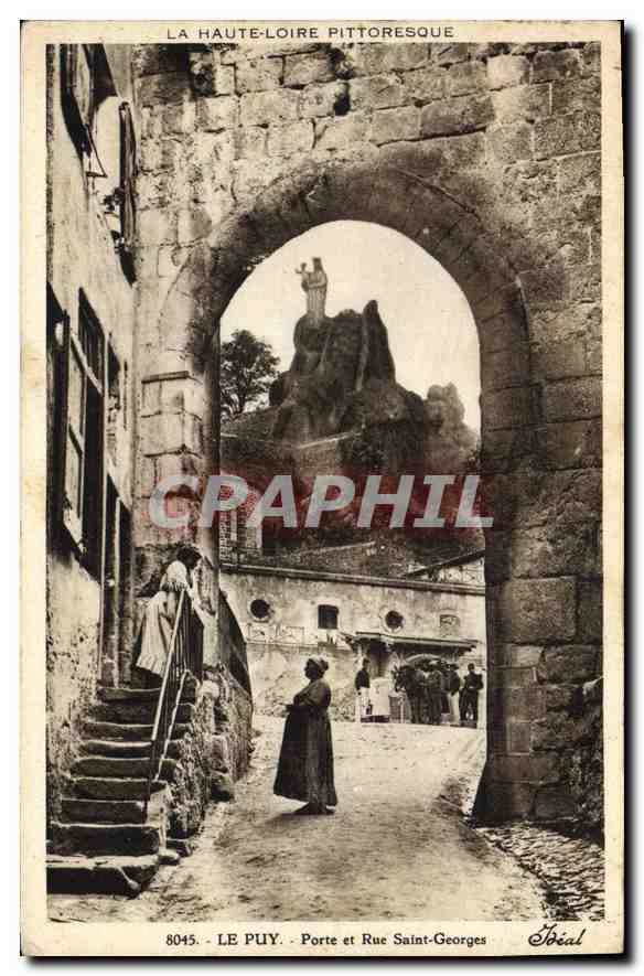 CPA Le Puy Porte et Rue Georges 