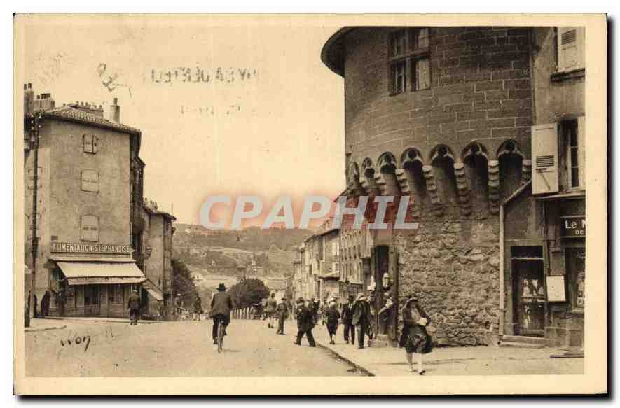 CPA Le Puy Auveragne Haute Loire La Tour Pannessac et Boulevard 