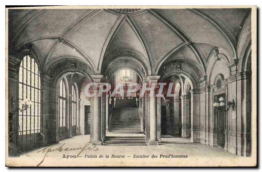 CPA Lyon Palais de la Bourse Escalier des Prud'hommes 