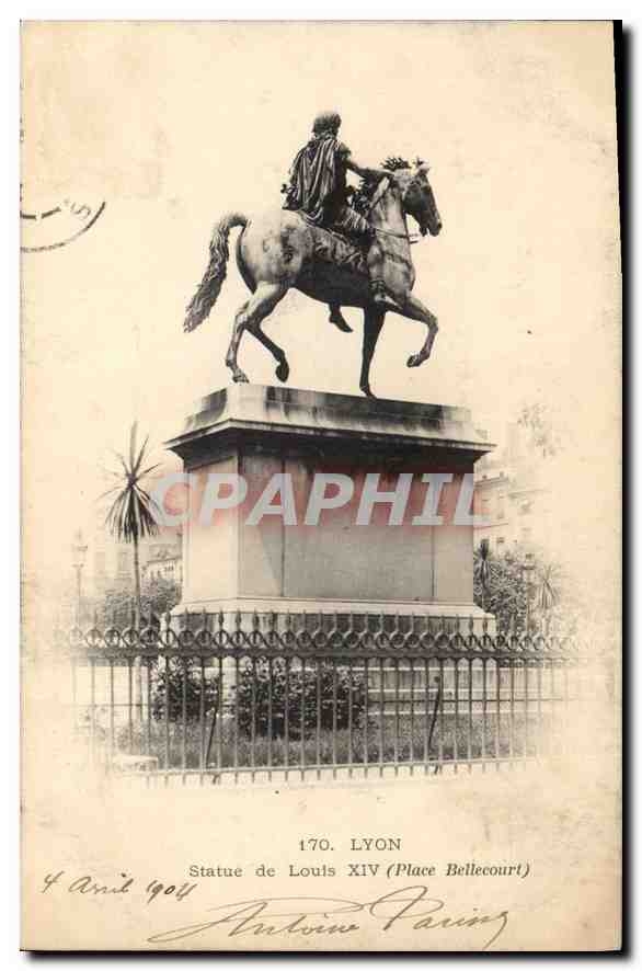 CPA Lyon Statue de Louis XIV 