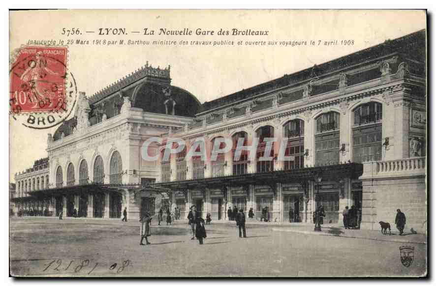 CPA Lyon La Nouvelle Gare des Brolleaux