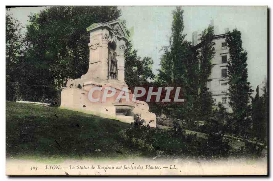 CPA Lyon La Statue de Burdeau au Jardin des Plantes 