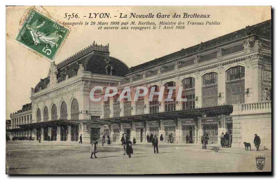 CPA Lyon La Nouvelle Gare des Brotteaux 