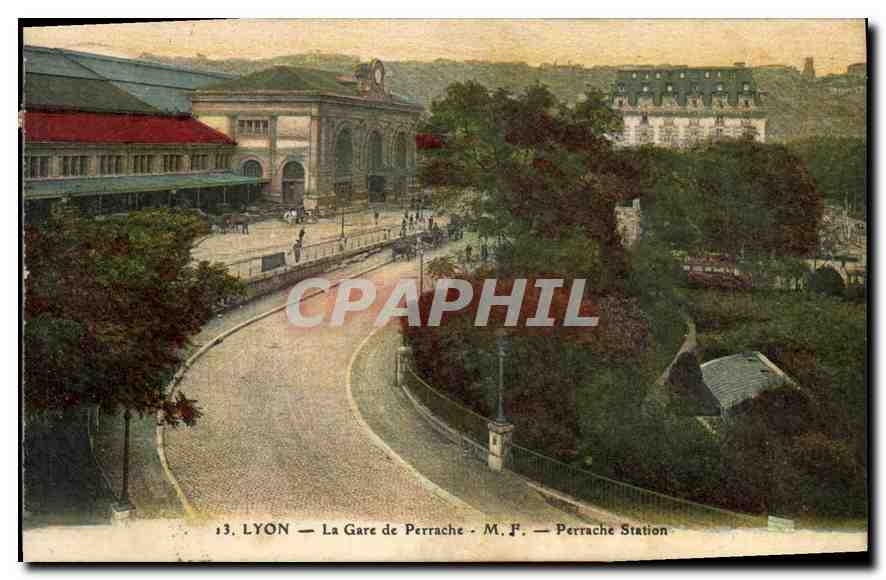 CPA Lyon La Gare de Perrache 