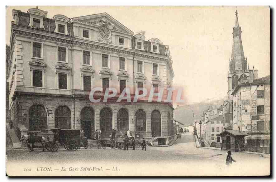 CPA Lyon La Gare Saint Paul 