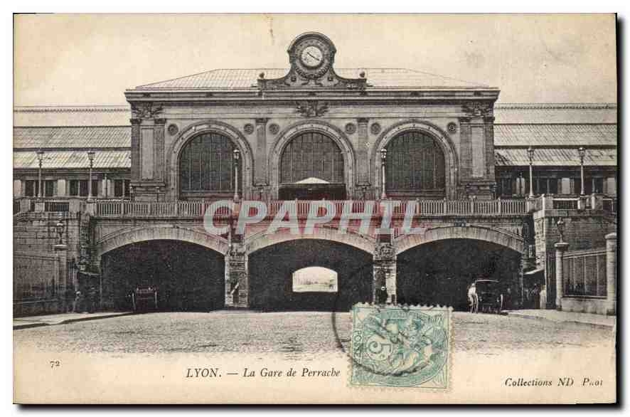 CPA Lyon La Gare de Perrache 