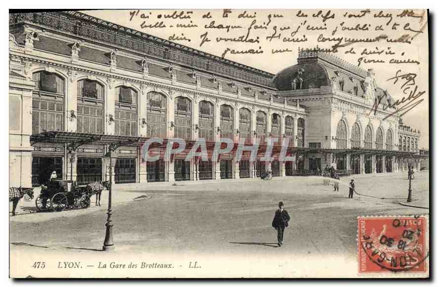 CPA Lyon La Gare des Brotteaux 