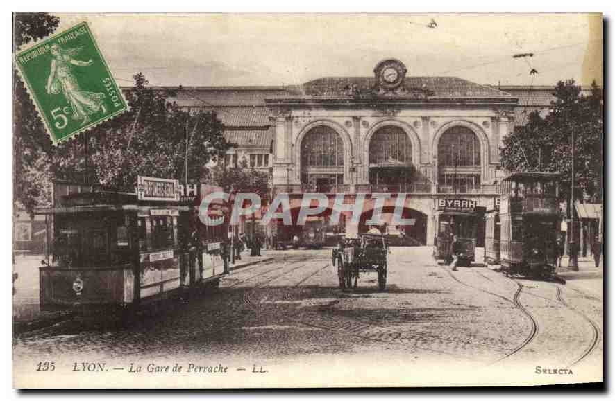 CPA Lyon La Gare de Perrache 