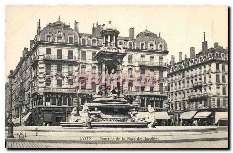 CPA Lyon Fontaine de la Place des Jacobins 