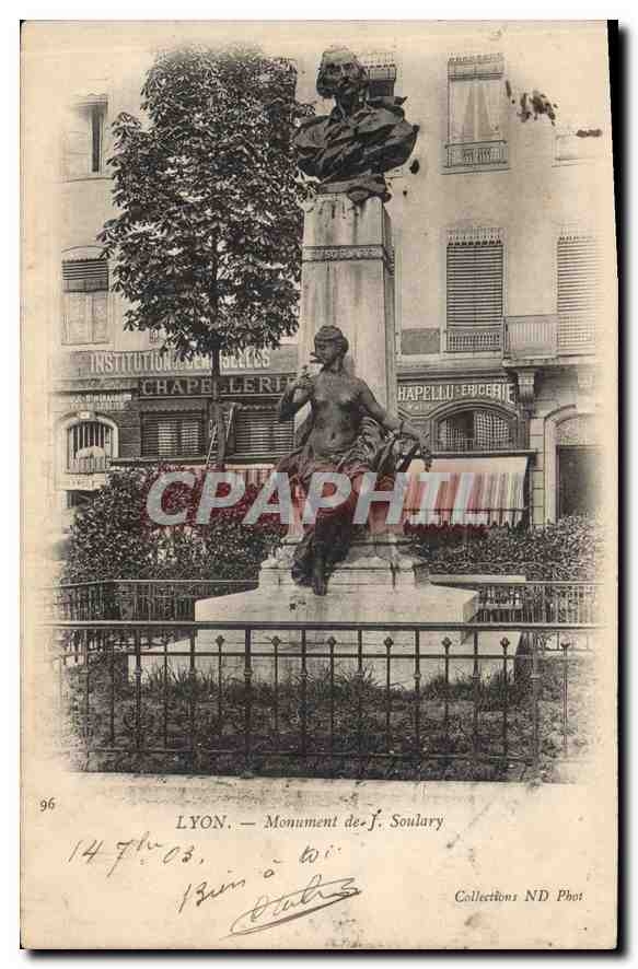 CPA Lyon Monument de J Soulary 
