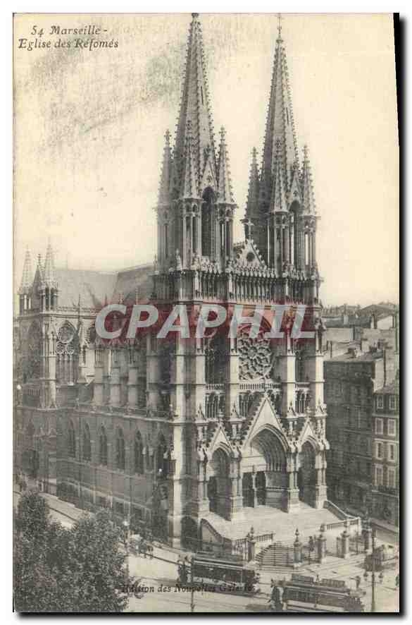 CPA Marseille Eglise des Reformes 