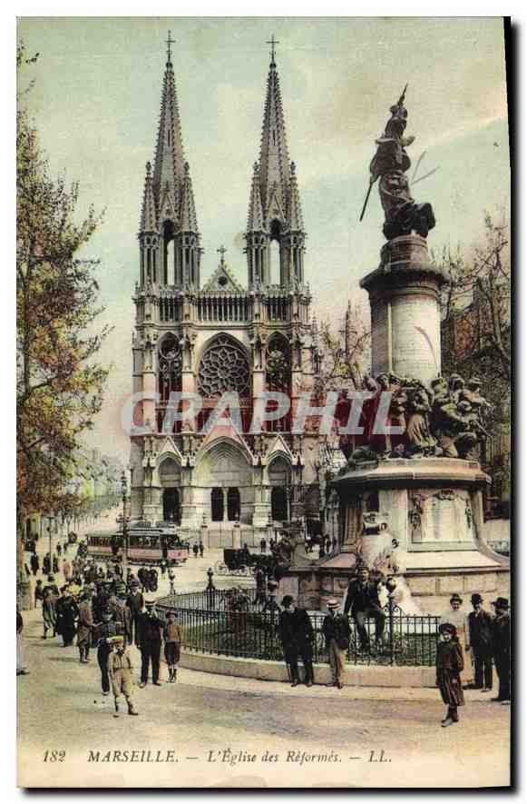 CPA Marseille L'Eglise des Reformes 